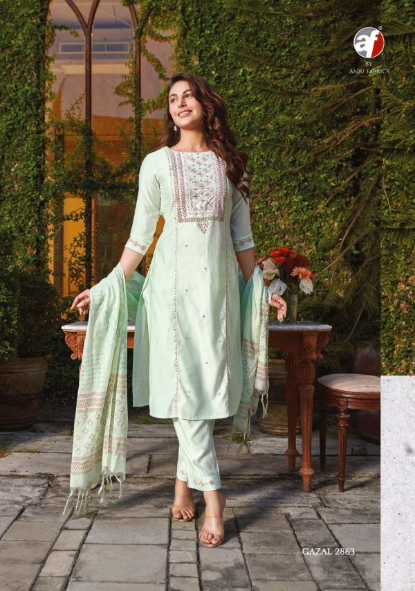 Af Gazal Vol 2 Designer Kurti With Bottom Dupatta Collection